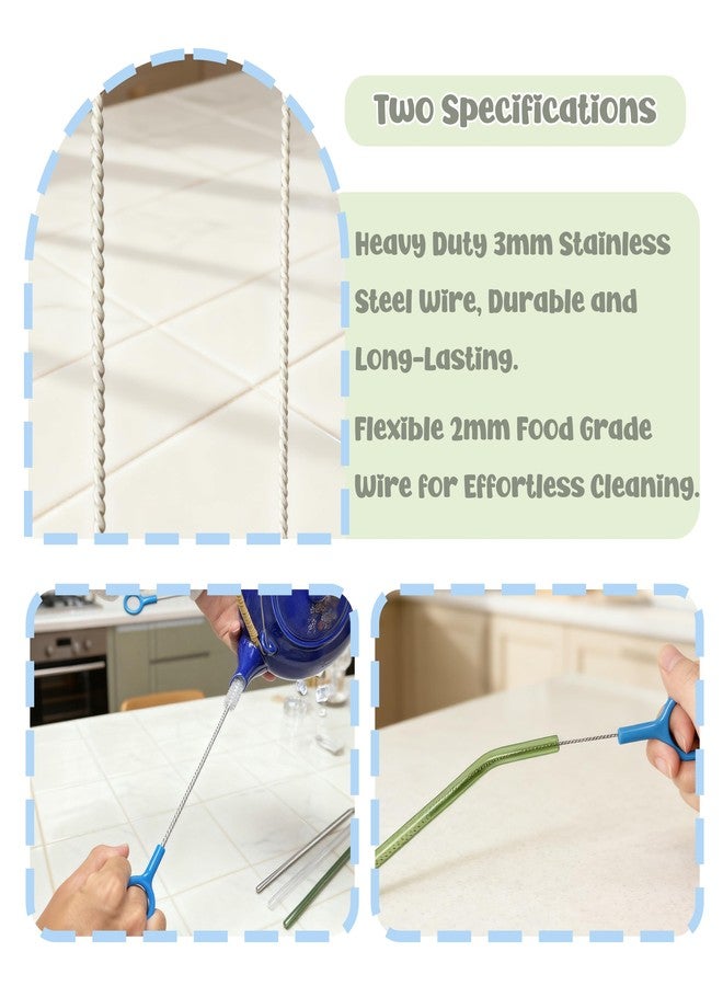 CIDYAUST Straw Cleaner Brush,Extra Long Straw Cleaning Brushes with Nylon Bristles,Straw Brush Cleaner for Reusable Straws, Baby Bottles, Tumblers, Sippy Cups and Narrow Tube. - Image 4